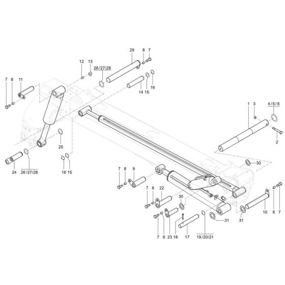 Mounting Assembly for Wacker TH730