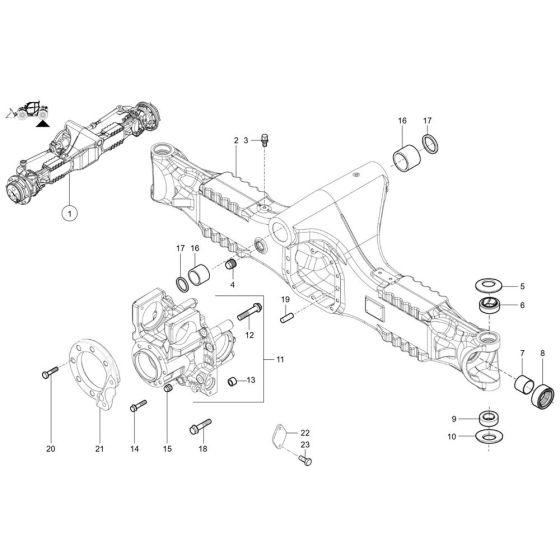 Rear Axle Tube Assembly