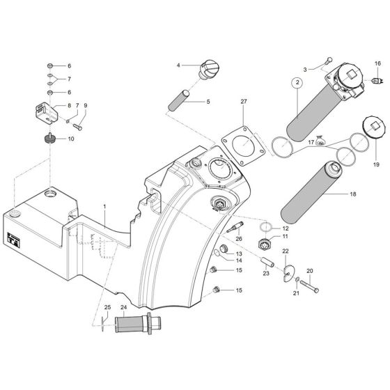 Oil Tank Assembly for Wacker TH735