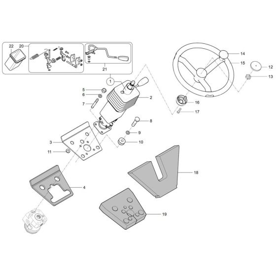 Steering Column for Wacker TH735
