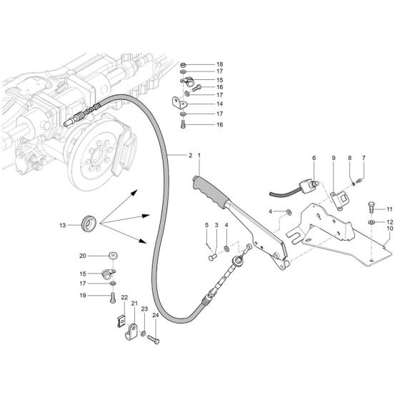 Parking Brake Assembly for Wacker TH740
