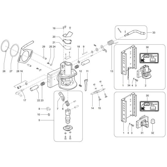 Trailer Hitch Assembly for TH740