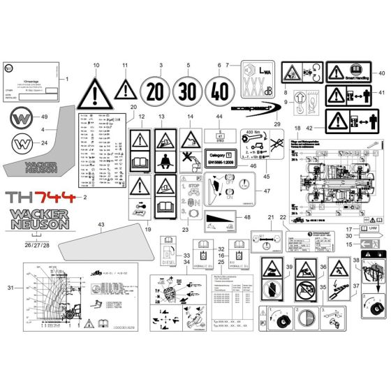 Wacker TH744 Tools