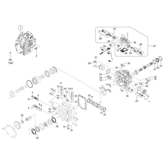 Displacement Pump Assembly