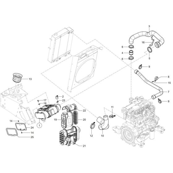Air Cleaner for Wacker TH744
