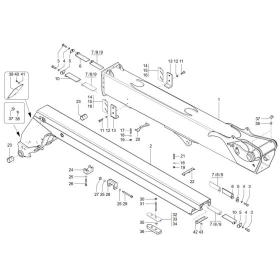 Telescopic Boom for Wacker TH750