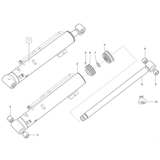 Lift Cylinder for Wacker TH750