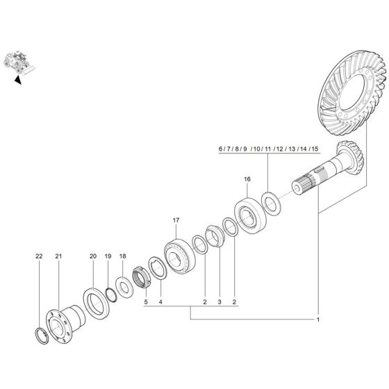 Angle Drive for Wacker TH755