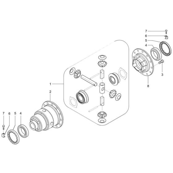 Rear Differential for Wacker TH942