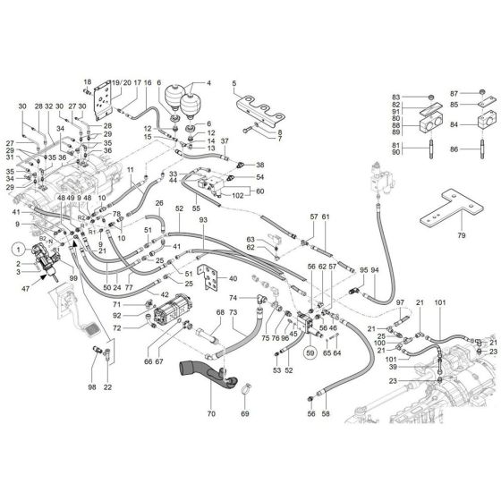 Brake Assembly for Wacker TH942