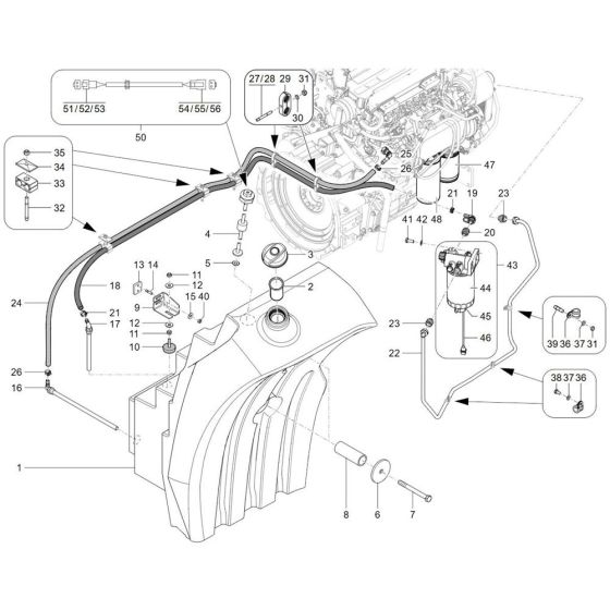 Fuel System for Wacker TH955