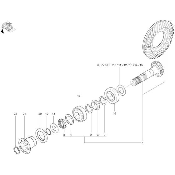 Angle Drive Rear Assembly
