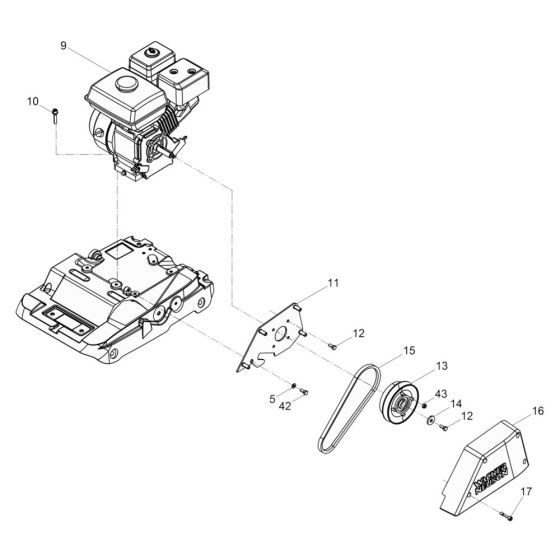 Clutch Assembly for WP1540Aw
