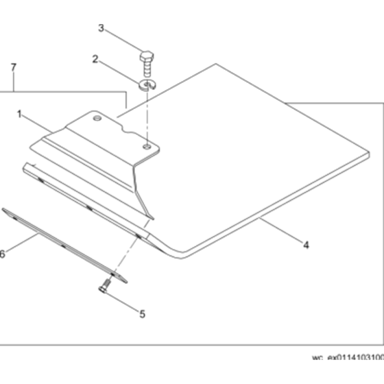 Protective Pad Assy for Wacker WP1540A 5000630046 (Honda) Rev.104 Plate Compactor