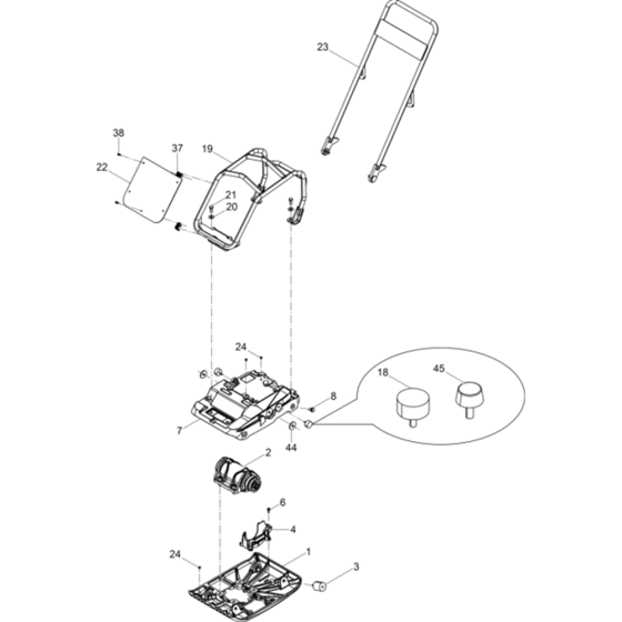 Vibratory Plate 2 Assy for Wacker WP1540A 5100018330 (Honda) Rev.102 Plate Compactor