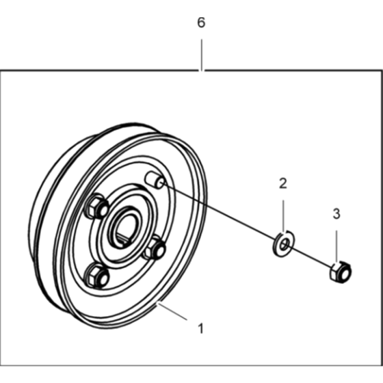 Clutch Cpl. Ass'y for Wacker WP1550A-5000630019 (Rev.108) Plate Compactor