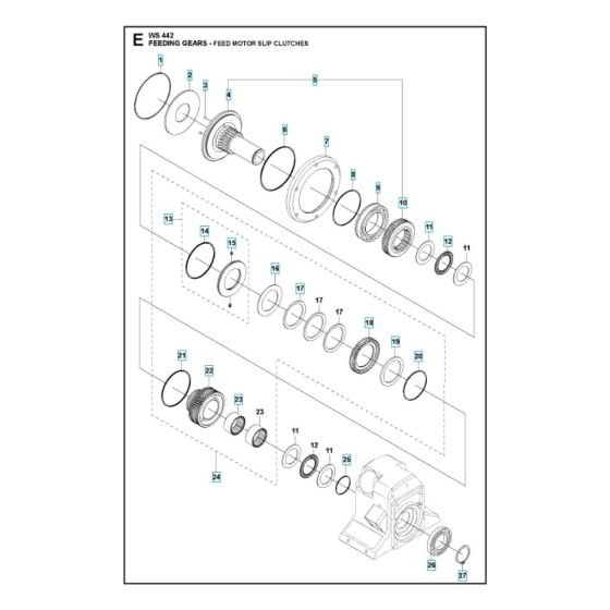 Gear Assembly for WS 442 HF
