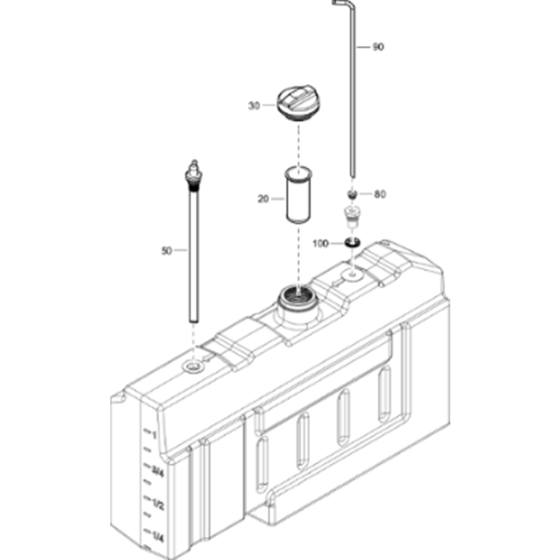 Fuel Tank Assembly for XAHS 38 Kd
