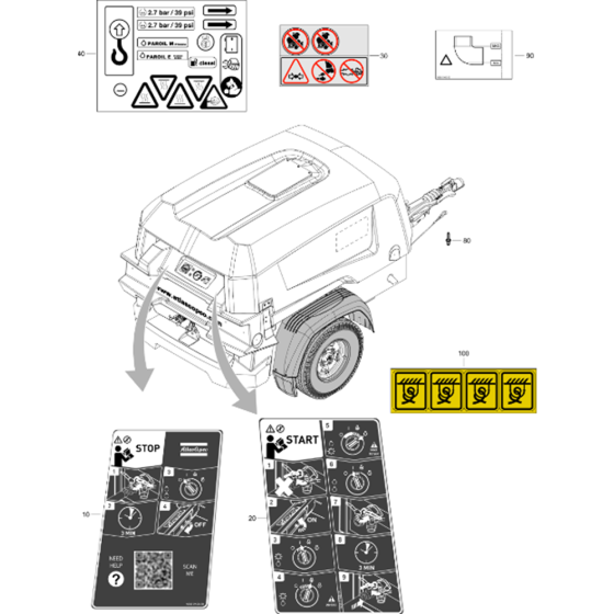 Markings-1 Assembly for XAS 38 Kd