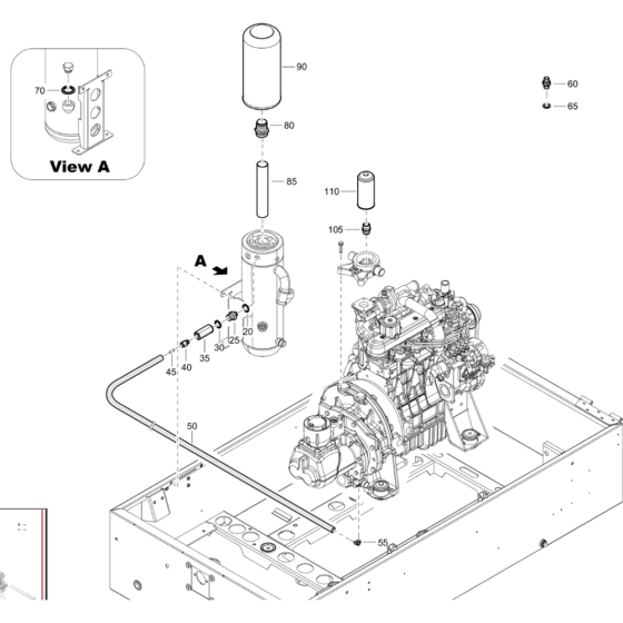 Oil System for Atlas Copco XAS 78 Kd