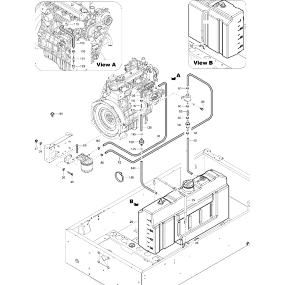 Fuel System Assembly for XAS 78 Kd