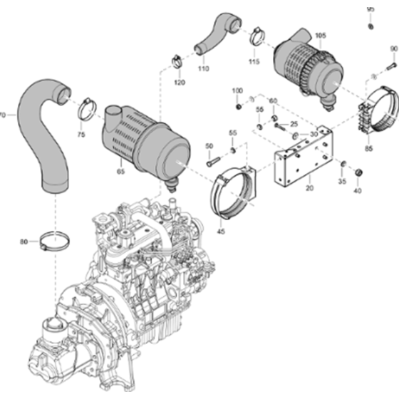 Air Inlet-2 Assembly for XAS 88 Kd