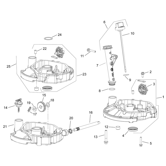 Lubrication for Kohler XTX950