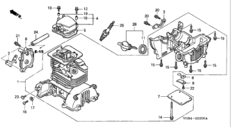 Crankcase Set for Honda HHT31S Brushcutter