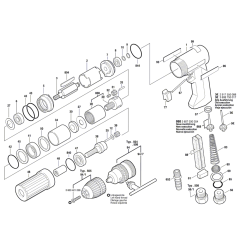 320-watt Pneumatic Drill Assembly