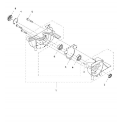 Crankcase for Husqvarna 122 LDx