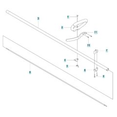 Shaft Assembly for Husqvarna 122RJ