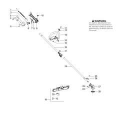 Shaft & Handle for Husqvarna 125 LDX