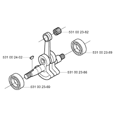 Crankshaft for Husqvarna 132RJ