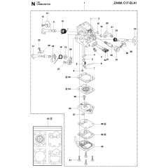 Carburetor for Husqvarna 135