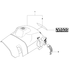 Cylinder Cover for Husqvarna 135