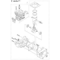 Short Block for Husqvarna 135R