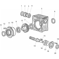 Gearbox Assembly for Belle 1400