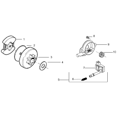 Clutch & Oil Pump for Husqvarna 141le