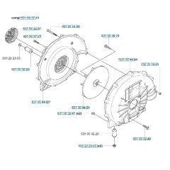 Fan Assembly for Husqvarna 145 BT