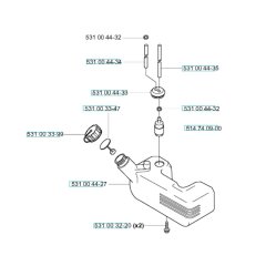 Fuel Tank Assembly for Husqvarna