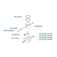 Piston, Crankshaft Assembly