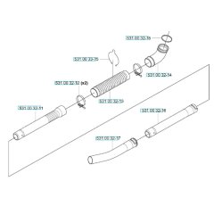 Tube Assembly for Husqvarna 155 BT