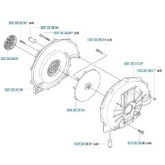 Fan Assembly for Husqvarna 155 BT