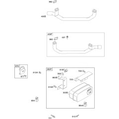 Exhaust System for Briggs & Stratton