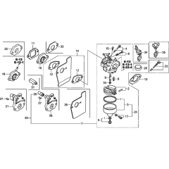 Carburetor for Honda GCV160A0