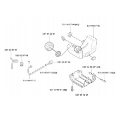 Fuel Tank for Husqvarna 224 L
