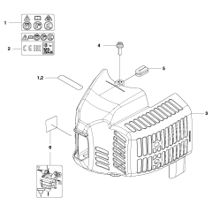 Cylinder Cover for Husqvarna 226