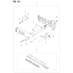 Handle 2 Assembly for Husqvarna