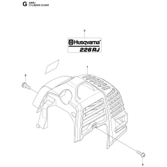 Cylinder Cover for Husqvarna 226RJ