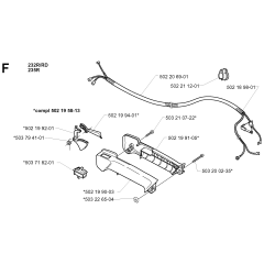 Throttle Controls for Husqvarna 232RJ